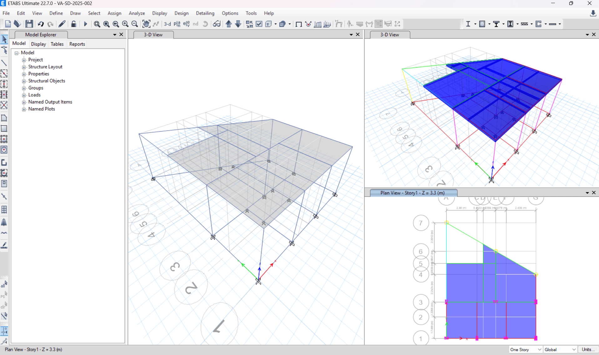 Spacious bedroom with large bed and cozy seating area.